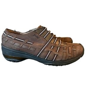 Jambu Shoes Womens 8.5 M Slip On Brown Suede Leather